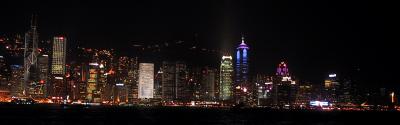 Hong Kongin saari yöllä